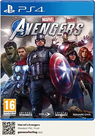 Marvel's Avengers PlayStation 4, PAL box front