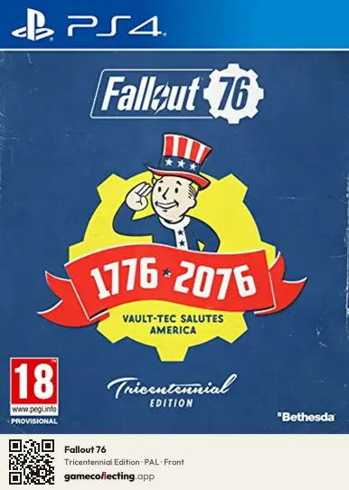 Fallout 76 PlayStation 4, PAL box front
