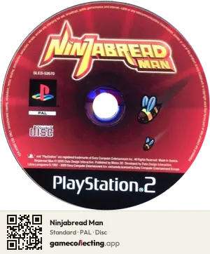 Ninjabread Man PlayStation 2, PAL disc
