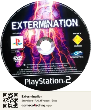 Extermination PlayStation 2, PAL disc