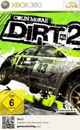 Dirt 2 Xbox 360, Germany box front