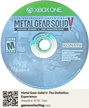 Metal Gear Solid V: The Definitive Experience Xbox One, NTSC disc