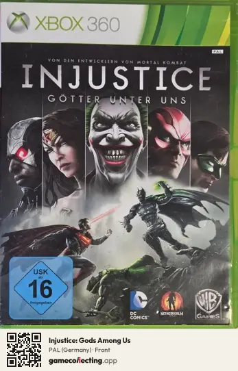 Injustice: Gods Among Us Xbox 360, Germany box front