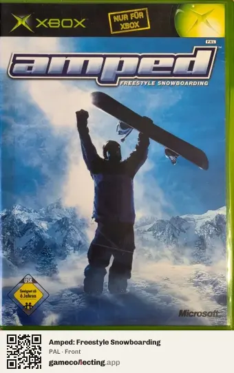 Amped: Freestyle Snowboarding Xbox, PAL box front