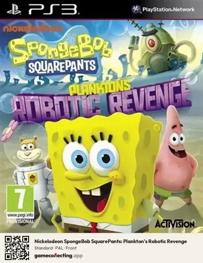 Nickelodeon SpongeBob SquarePants: Plankton's Robotic Revenge PlayStation 3, PAL box front