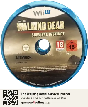 The Walking Dead: Survival Instinct Nintendo Wii U, PAL disc