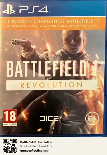 Battlefield 1: Revolution PlayStation 4, Spain box front