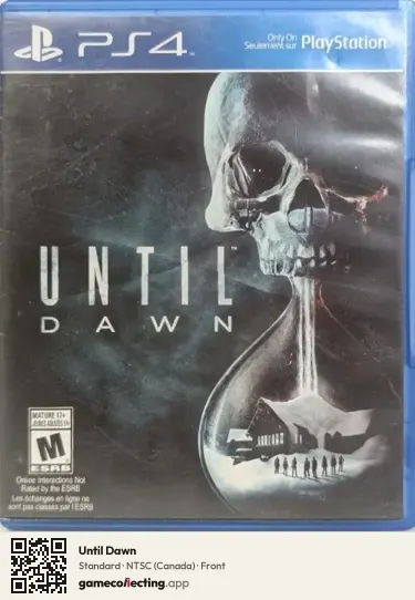 Until Dawn PlayStation 4, Canada box front