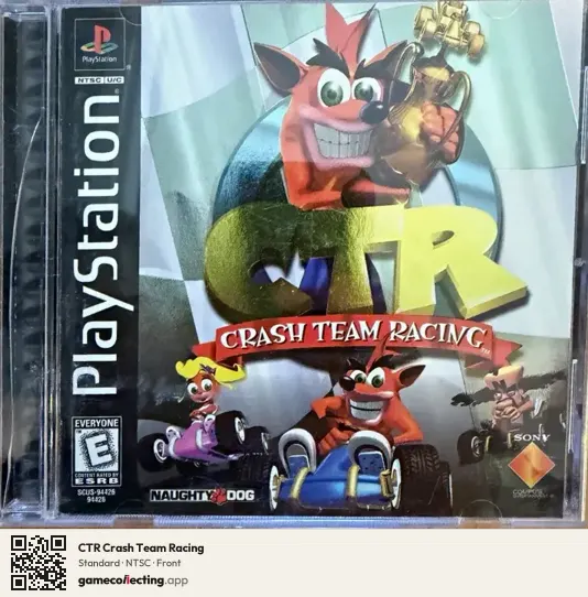 CTR Crash Team Racing PlayStation, NTSC box front