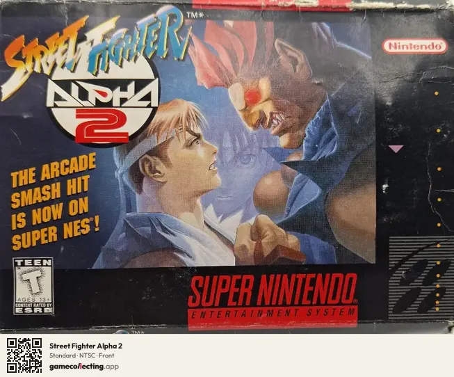 Street Fighter Alpha 2 Super Nintendo Entertainment System, NTSC box front