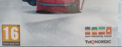 South Park: Snow Day!, the PEGI square on its front