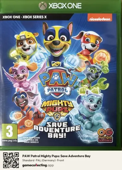 PAW Patrol Mighty Pups: Save Adventure Bay Xbox One, Germany box front