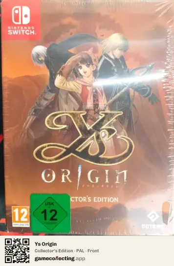 Ys Origin Nintendo Switch, PAL box front