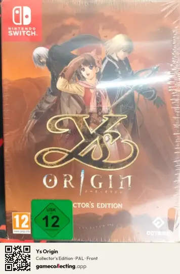 Ys Origin Nintendo Switch, PAL box front