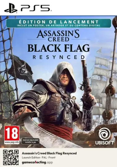Assassin's Creed Black Flag Resynced PlayStation 5, PAL box front