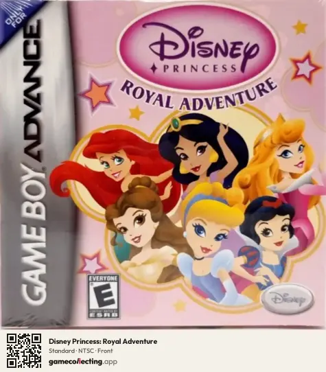 Disney Princess: Royal Adventure Game Boy Advance, NTSC box front