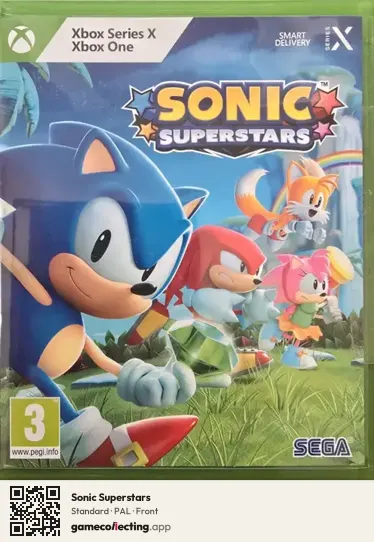 Sonic Superstars Xbox Series X, PAL box front
