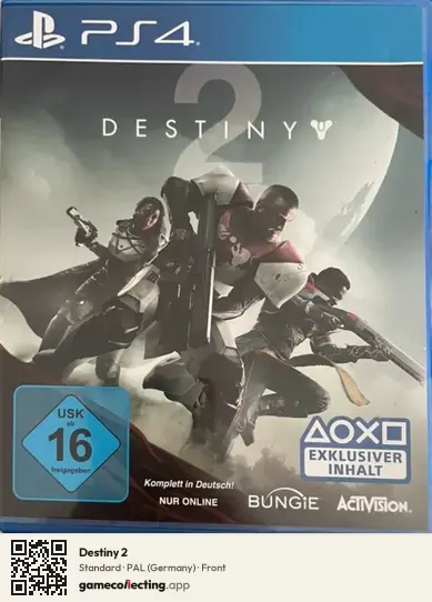 Destiny 2 PlayStation 4, Germany box front