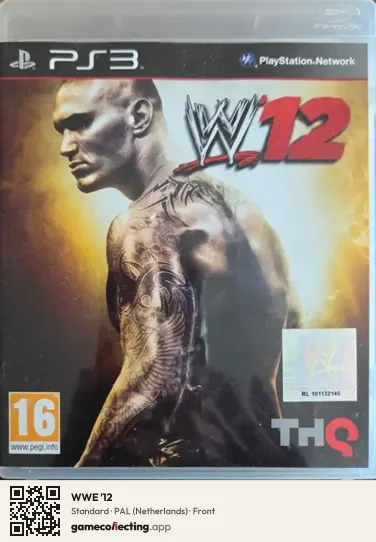 WWE '12 PlayStation 3, Netherlands box front