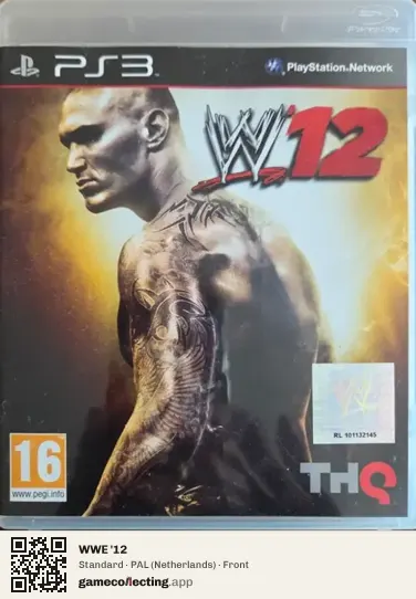 WWE '12 PlayStation 3, Netherlands box front