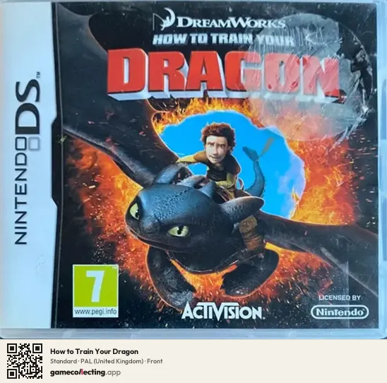 How to Train Your Dragon Nintendo DS, United Kingdom box front