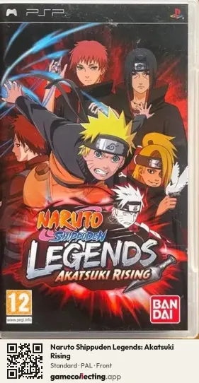 Naruto Shippuden Legends: Akatsuki Rising PlayStation Portable, PAL box front