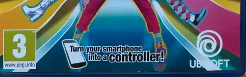 Just Dance 2018, the PEGI square on its front