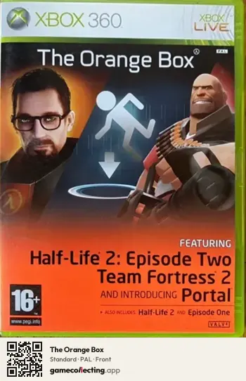 The Orange Box Xbox 360, PAL box front
