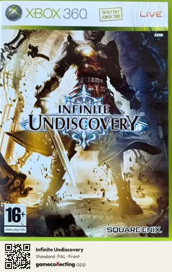 Infinite Undiscovery Xbox 360, PAL box front