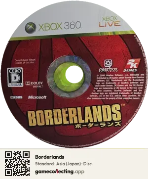 Borderlands Xbox 360, Asia disc