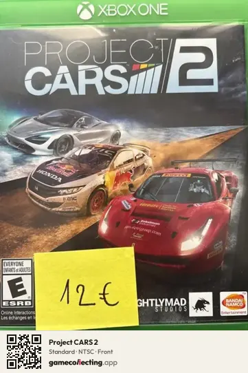 Project CARS 2 Xbox One, NTSC box front