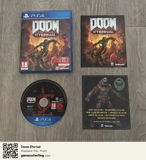 Doom Eternal PlayStation 4, PAL box front