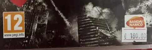 Godzilla, the PEGI square on its front