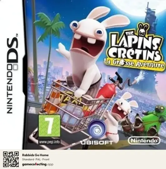 Rabbids Go Home Nintendo DS, PAL box front