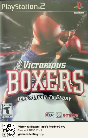 Victorious Boxers: Ippo's Road to Glory PlayStation 2, NTSC box front