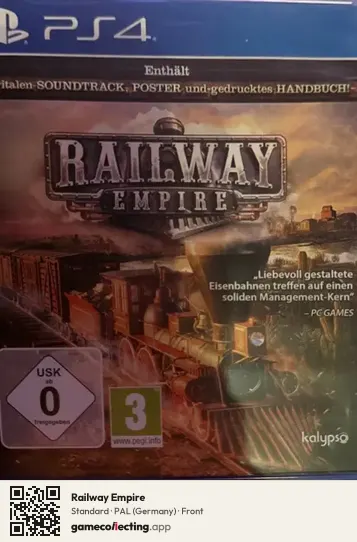 Railway Empire PlayStation 4, Germany box front