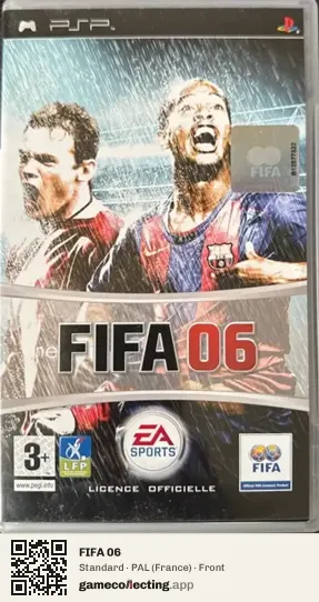 FIFA 06 PlayStation Portable, France box front