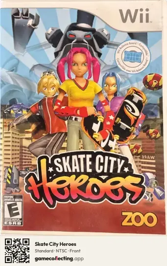 Skate City Heroes Nintendo Wii, NTSC box front