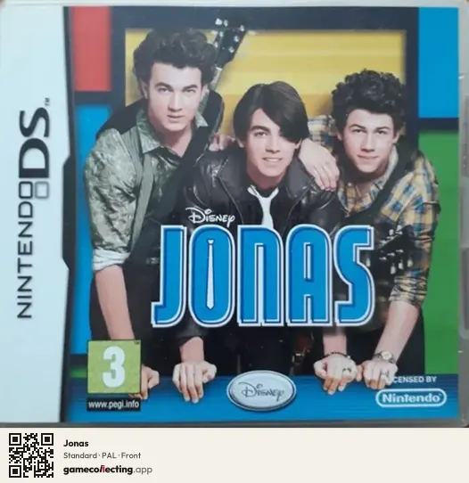 Jonas Nintendo DS, PAL box front