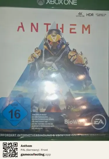 Anthem Xbox One, Germany box front