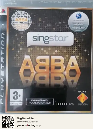 SingStar ABBA PlayStation 3, PAL box front