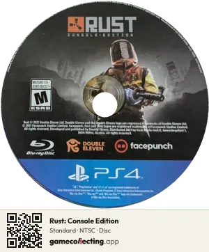 Rust: Console Edition PlayStation 4, NTSC disc