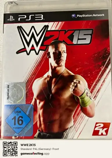 WWE 2K15 PlayStation 3, Germany box front