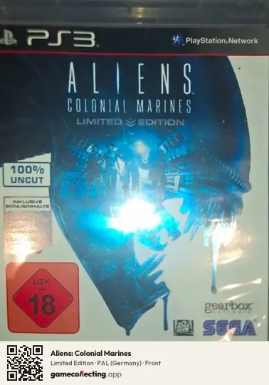 Aliens: Colonial Marines PlayStation 3, Germany box front