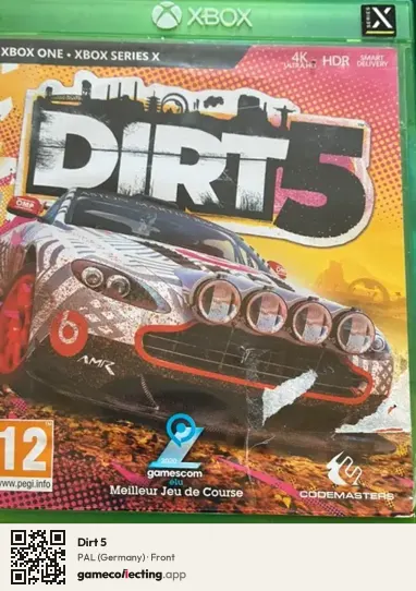 Dirt 5 Xbox One, Germany box front