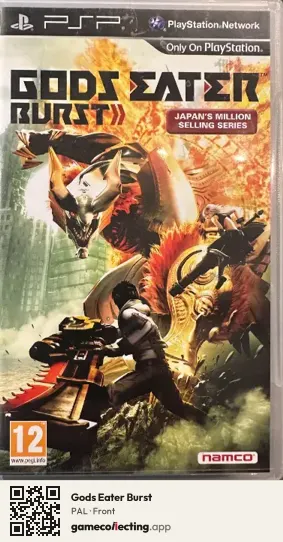 Gods Eater Burst PlayStation Portable, PAL box front