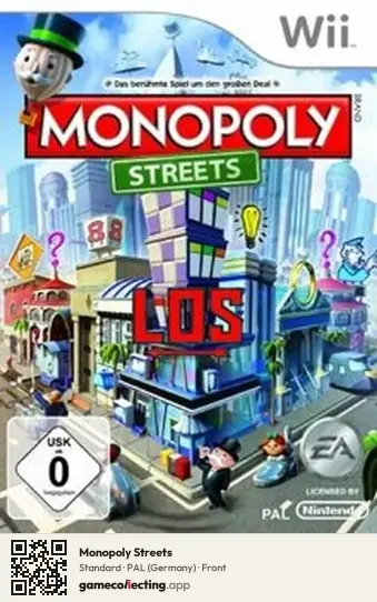 Monopoly Streets Nintendo Wii, Germany box front