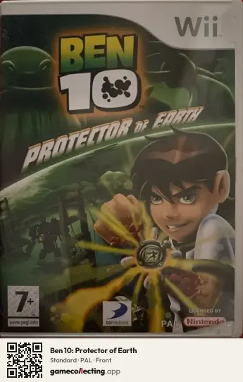 Ben 10: Protector of Earth Nintendo Wii, PAL box front
