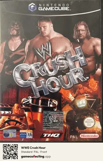 WWE Crush Hour Nintendo GameCube, PAL box front
