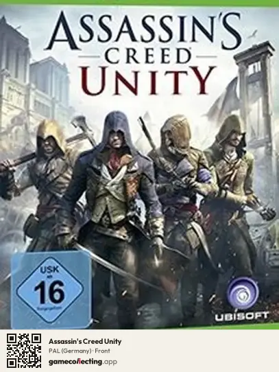 Assassin's Creed Unity Xbox One, Germany box front